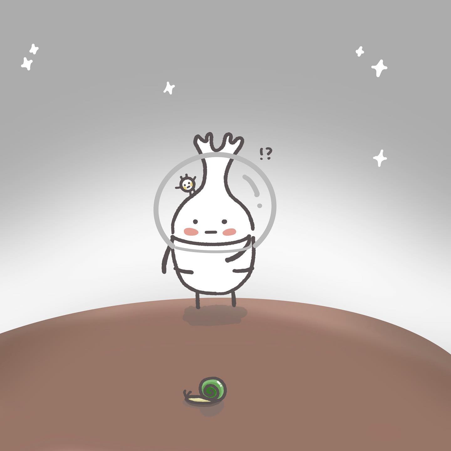 太空漫步遇見蝸牛